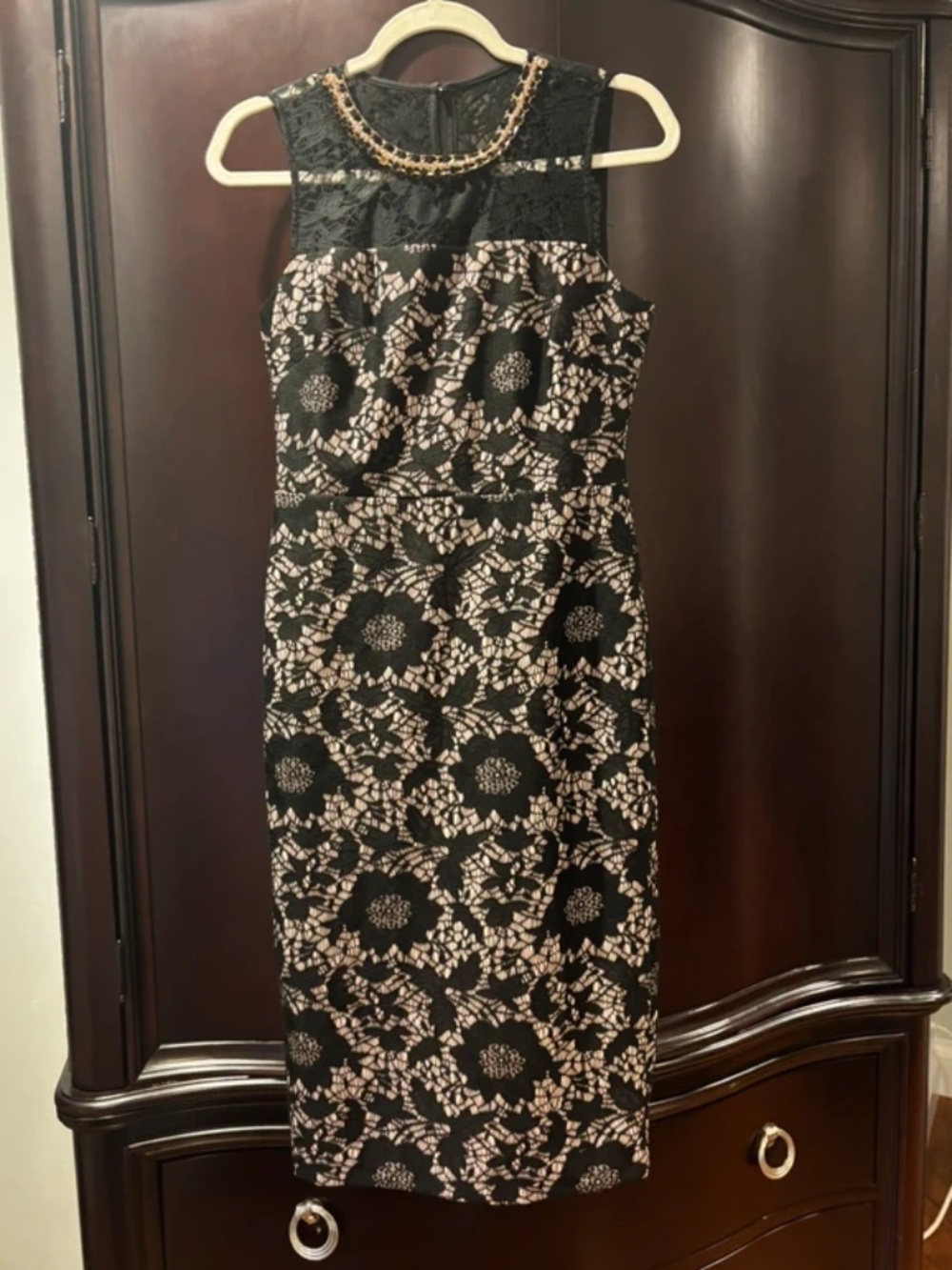 Jessica Simpson Black Lace Cocktail Dress